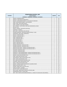 CBSE Grade 3 (Podar World School - Vapi)