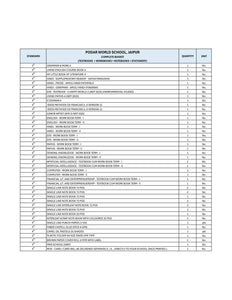 CBSE Grade 4 (Podar World School - Jaipur)